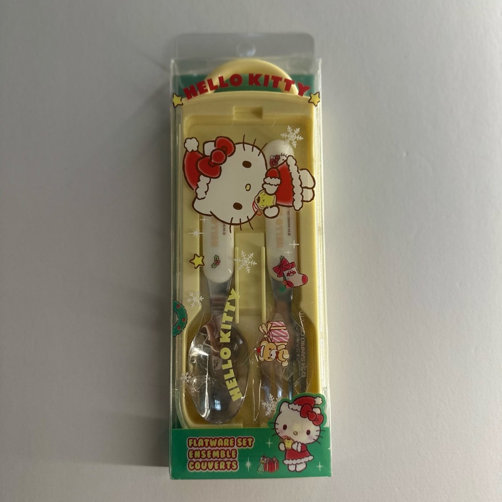 New Hello kitty christmas flatware set